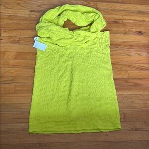 H&M Bright Yellow Textured Fabric